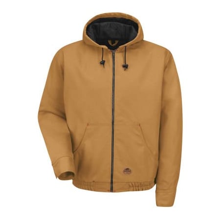 Vf Imagewear Red Kap Blended Duck Zip Front Hooded Jacket Regular-L Brown Duck JD20 JD20BDRGL